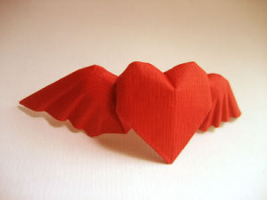 Vâng hâm mặc kệ tôi hâm - Gấp giấy hình trái tim